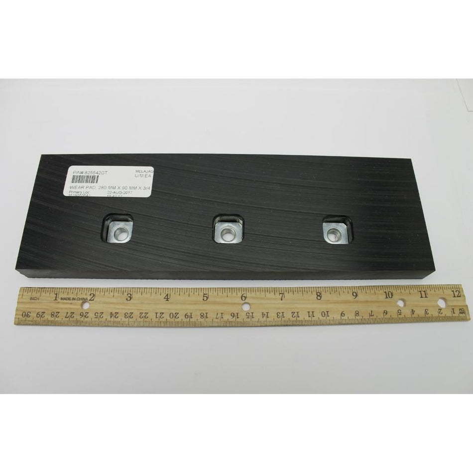 Genie Part # 825542. 825542GT - WEAR PAD. 280 MM X 90 MM X 3/4 IN