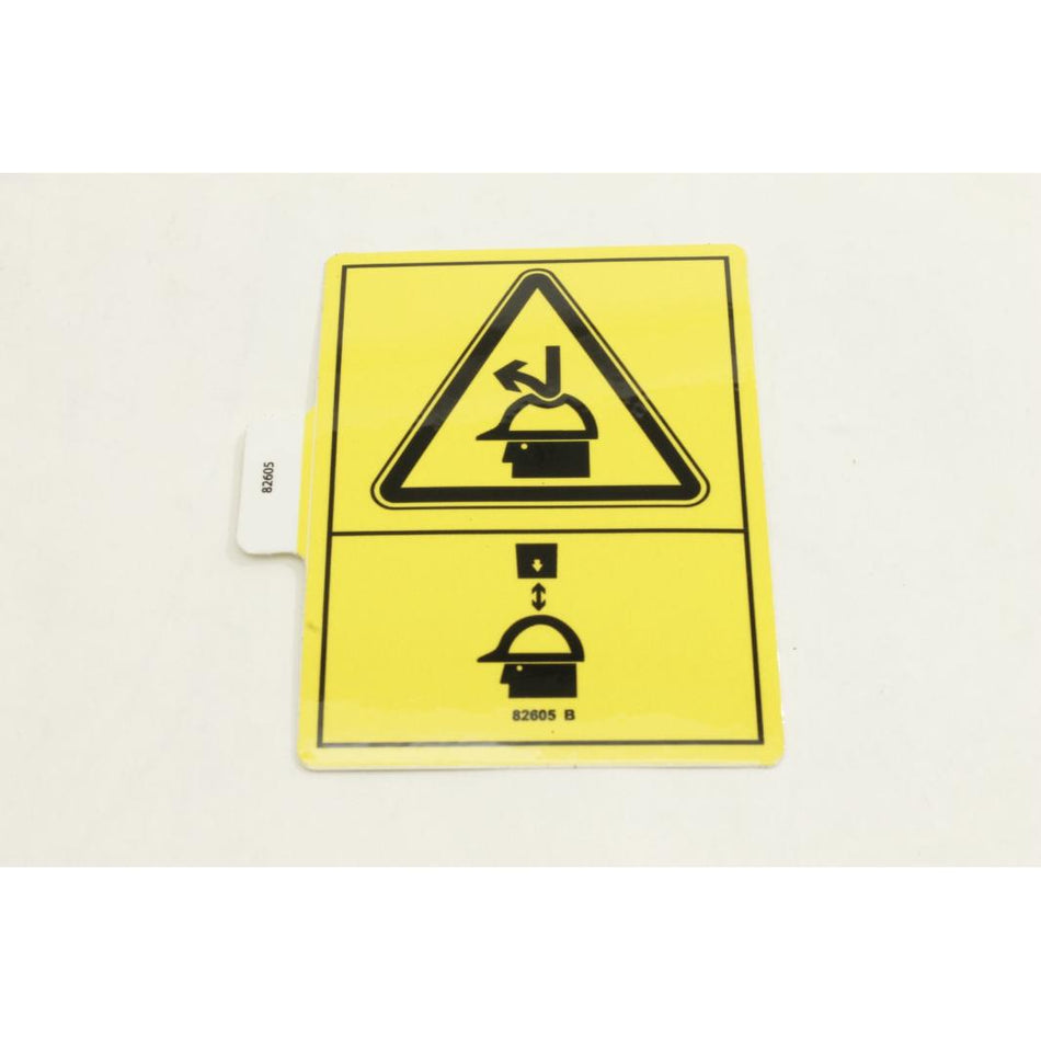 Genie Part # 82605. 82605GT - DECAL. WARNING. COLLISION HAZARD