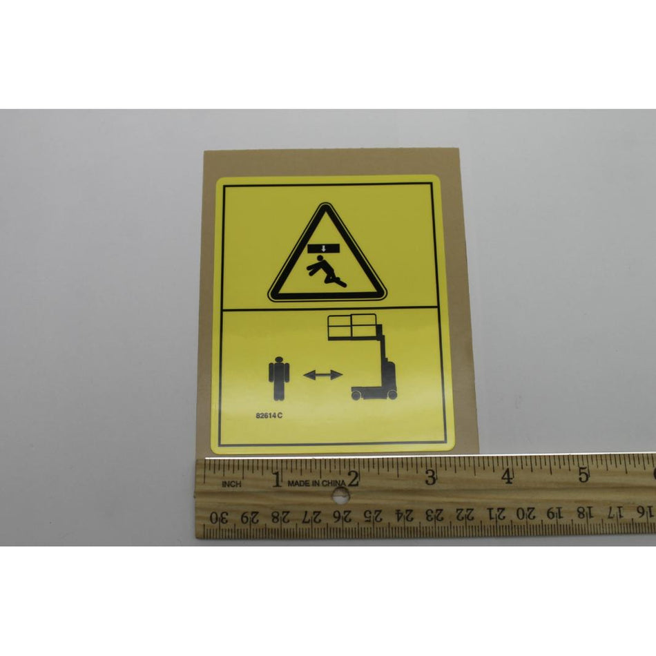 Genie Part # 82614. 82614GT - DECAL. DANGER. COLLISION HAZARD