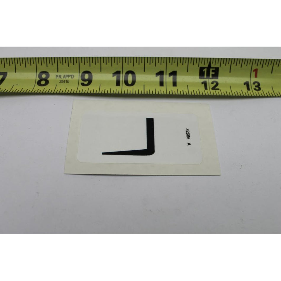 Genie Part # 82666. 82666GT - DECAL. LABEL. FORKLIFT POCKET