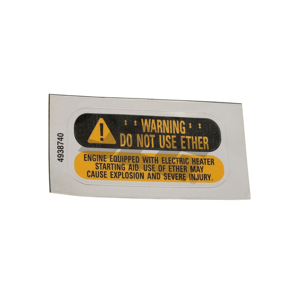 JLG Part # 8270427 - DECAL. GRID HEATER