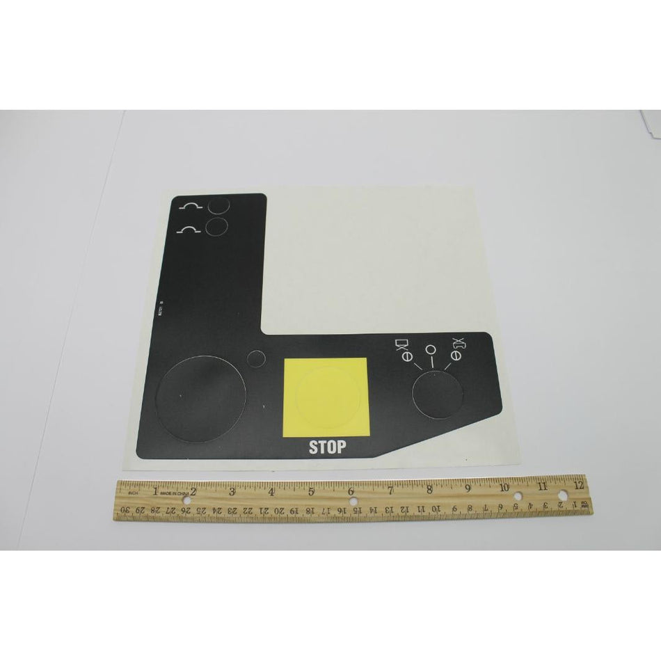 Genie Part # 82721. 82721GT - DECAL. GROUND CONTROL PANEL