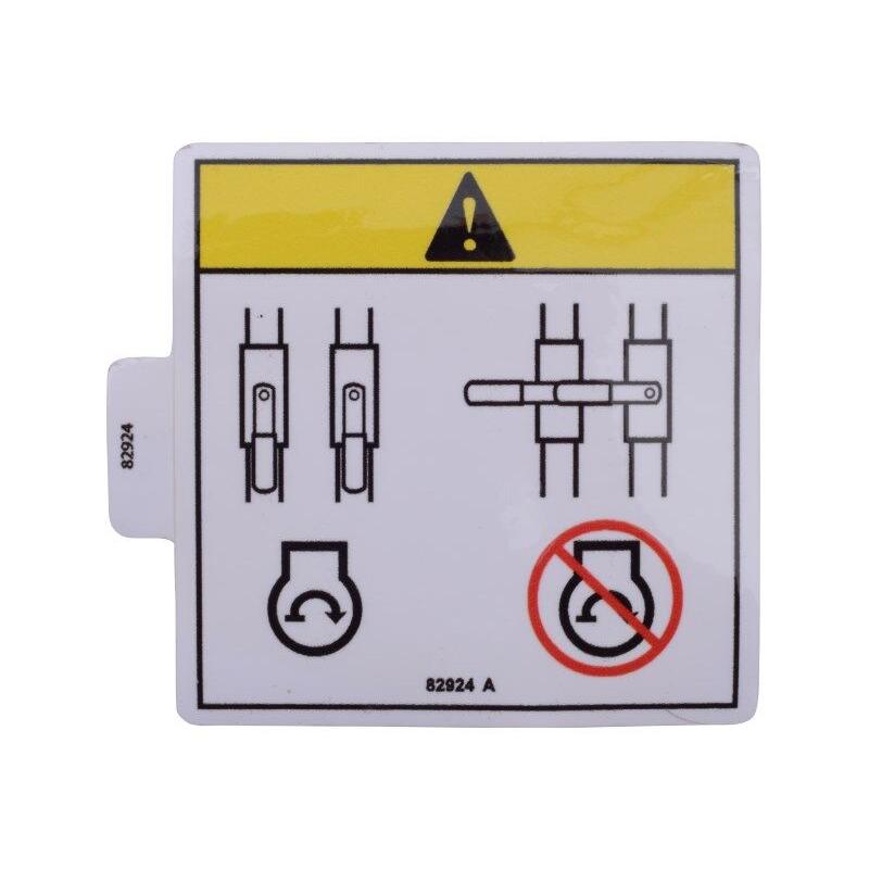 JLG Part # 82924 - Genie-DECAL. CAUTION SHUTOFF VALVE