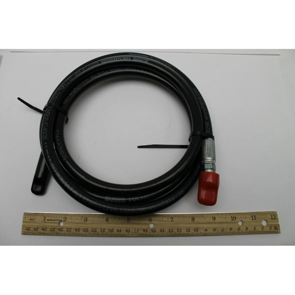 Genie Part # 88636-8573. 88636-8573GT - HOSE ASSY 1/4. STR FEM. STR BULK