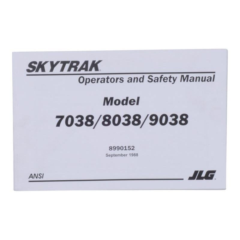 JLG Part # 8990152 - MANUAL OWNERS/OPER 70/80/9038