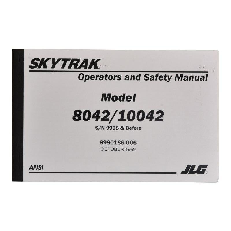 JLG Part # 8990186 - MANUAL OWNER/OPERATOR 8042/100