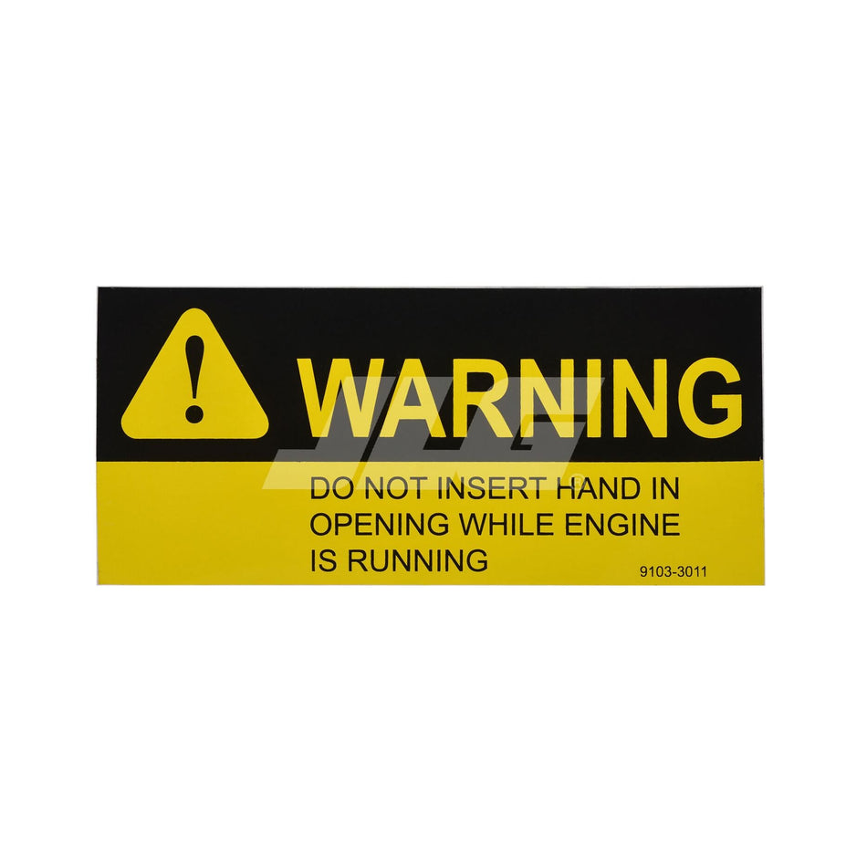 JLG Part # 91033011 - WARNING DECAL