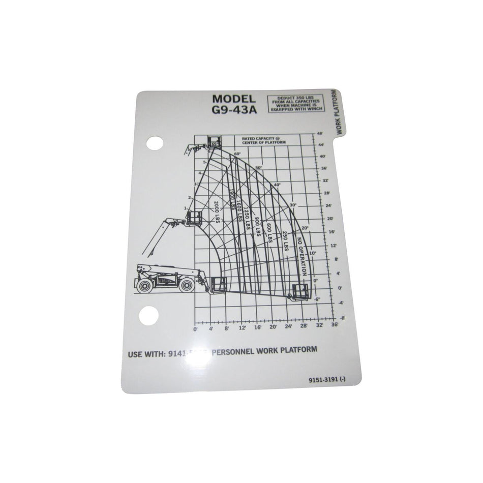 JLG Part # 1001001408 - FILTER. COVER