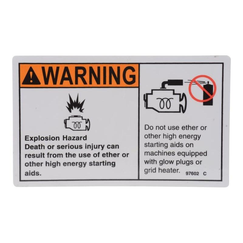 JLG Part # 97602 - Genie-DECAL. EXPLOSION HAZARD
