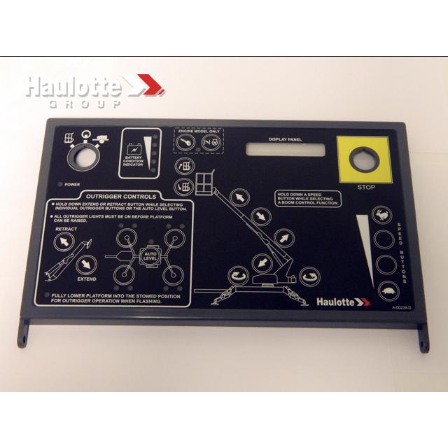 Haulotte Part # A-00238-L - Lid-Grnd Control with Overlay-Telescopic