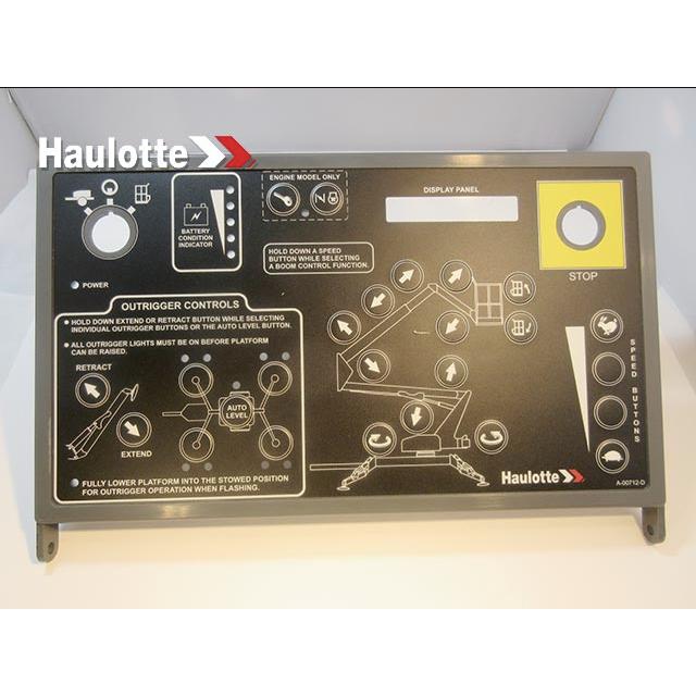 Haulotte Part # A-00712-L - Lid-Grnd Control with Overlay-Articulating