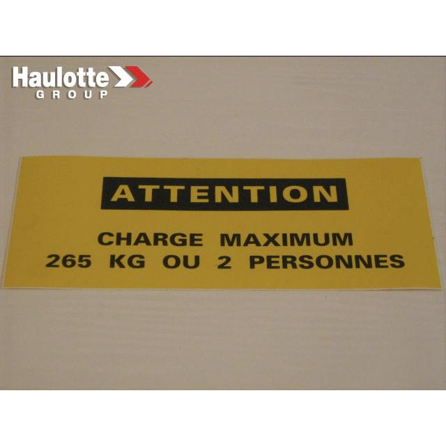 Haulotte Part # ABM00515 - LABEL