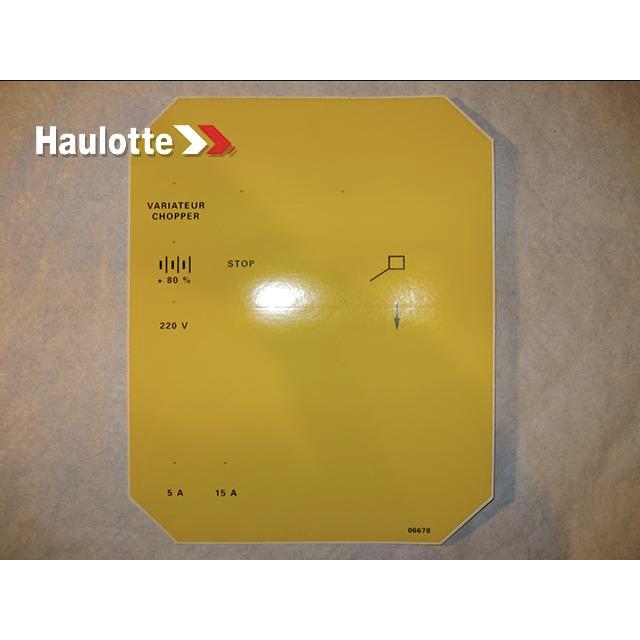 Haulotte Part # ABM06678 - LABEL