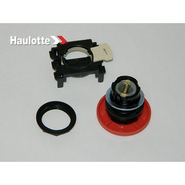 Haulotte Part # B01-02-0084 - Button-e-stop-red-latching-43