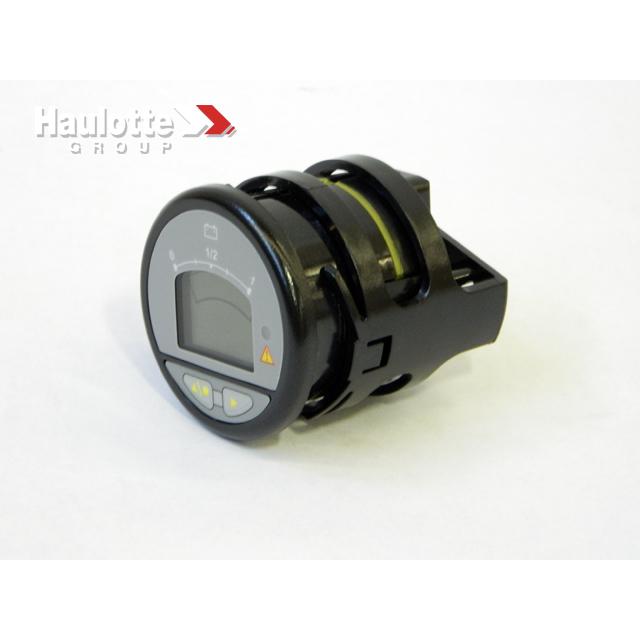 Haulotte Part # B01-10-0294 - Battery Gauge/Hour Meter 9-60VDC w/Holder
