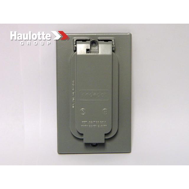 Haulotte Part # B01-10-0392 - Cover-Vertical GFI Receptacle. #CCGV