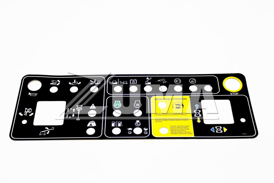 Genie Part # 133075. 133075GT - DECAL. PLATFORM CONTROL PANEL