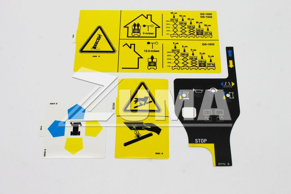 Genie Part # 233259. 233259GT - DECAL KIT. 1930 COMP. SYM. CE