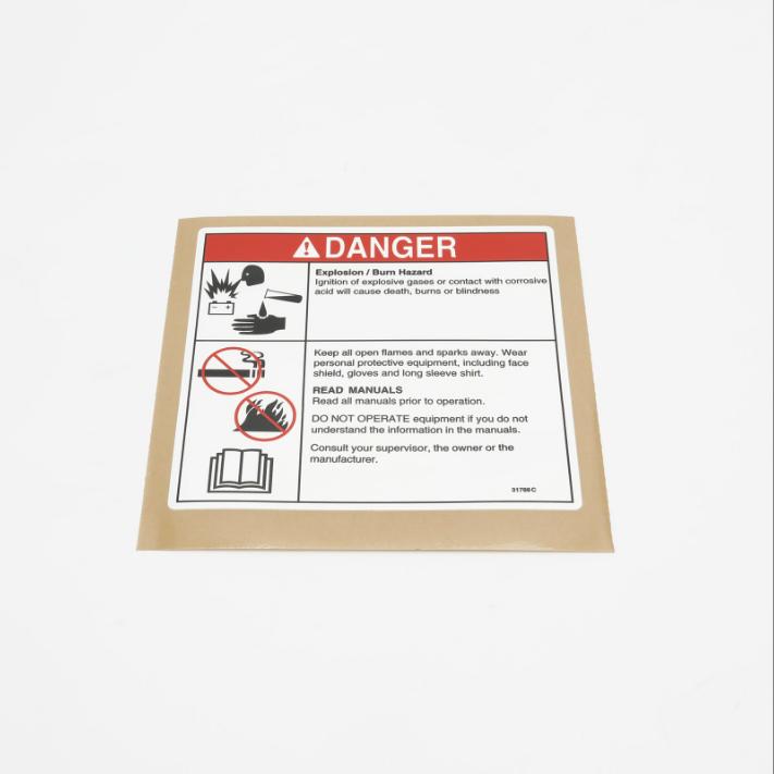 Genie Part # 31788. 31788GT - DECAL.DANGER.BATTERY SAFETY***