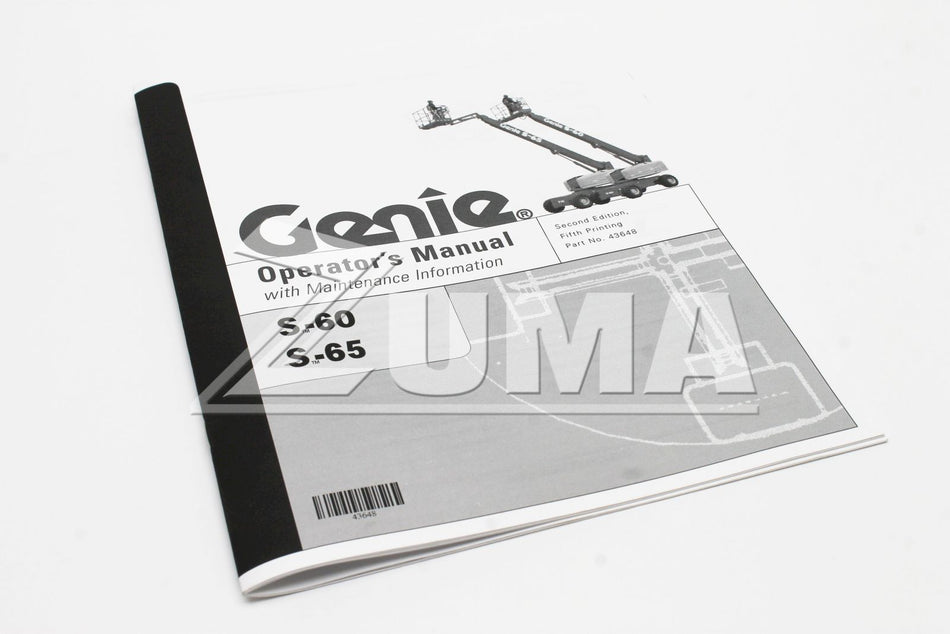 Genie Part # 43648. 43648GT - MANUAL. OPERATORS. S60/S65. 2ND**