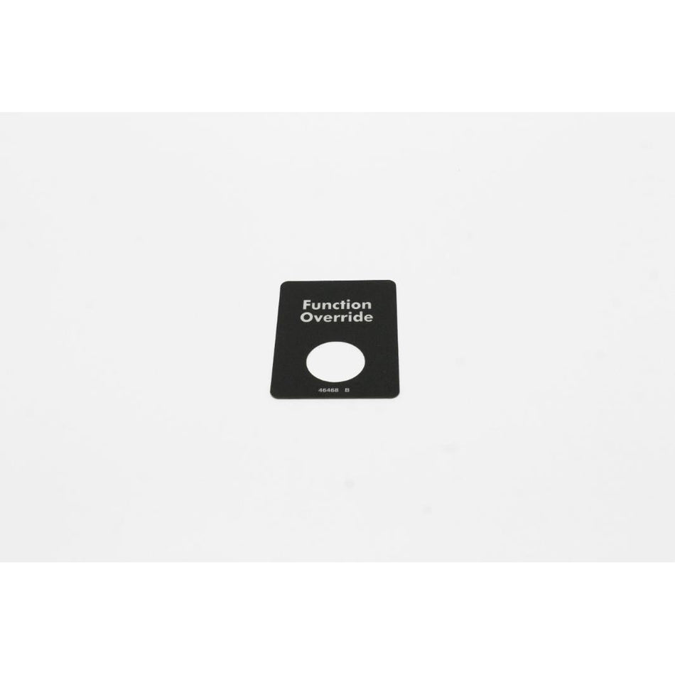 Genie Part # 46468. 46468GT - DECAL. FUNCTION OVERRIDE