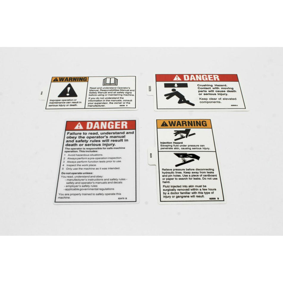 Genie Part # 97808. 97808GT - DECAL KIT. TZ34/20. WORDS