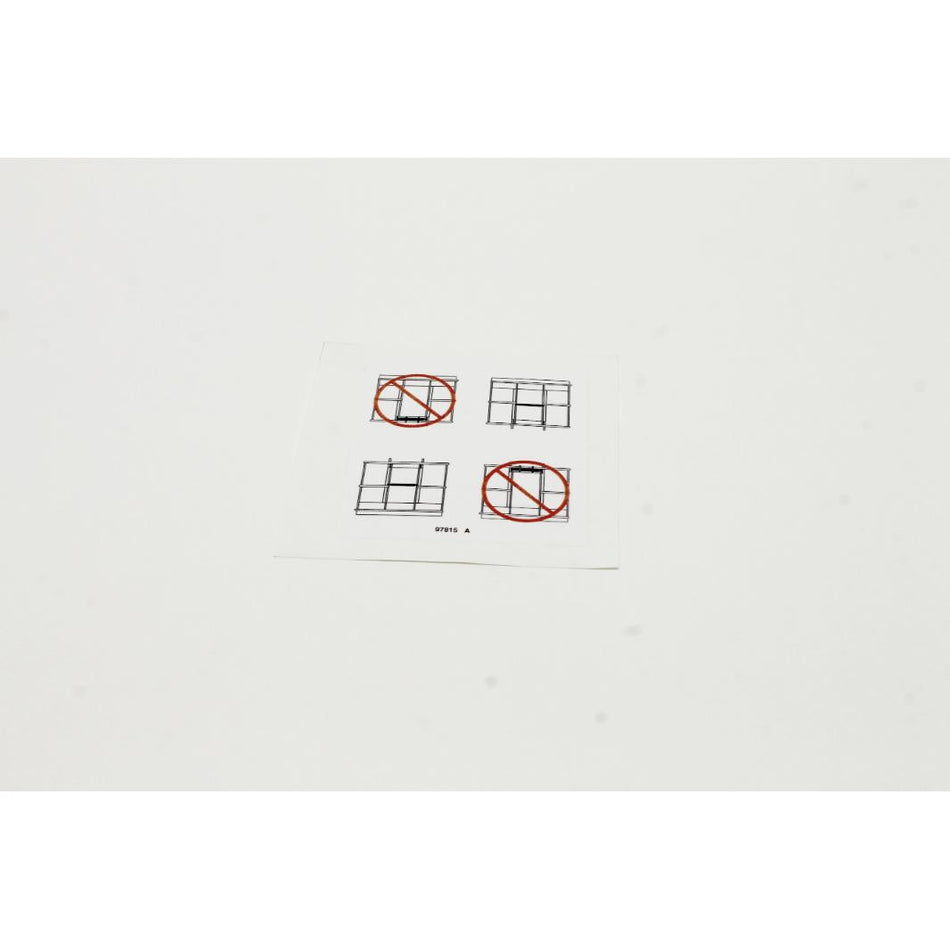 Genie Part # 97815. 97815GT - DECAL.LABEL.LOWER MIDRAIL