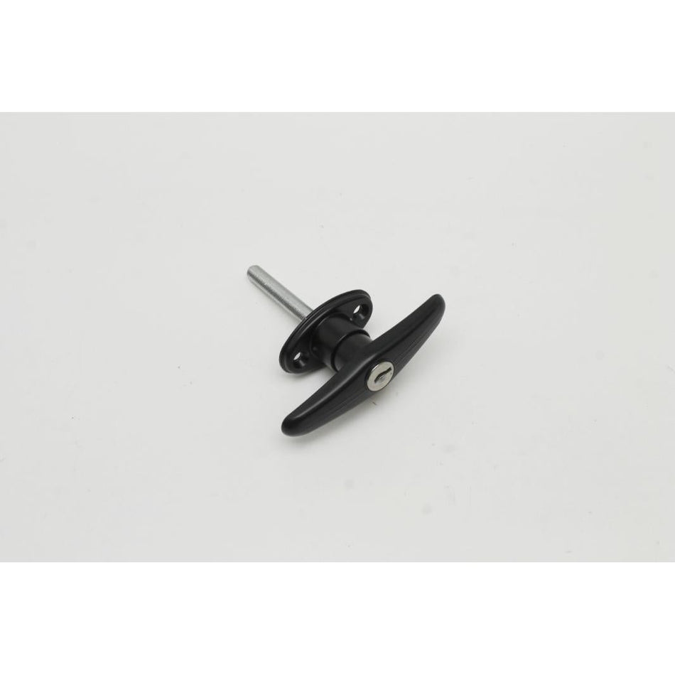 Genie Part # C51100300. C51100300GT - HANDLE. T-TYPE. BLACK W/KEY