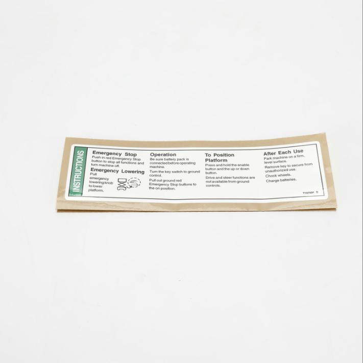 Genie Part # T107031. T107031GT - DECAL.OP INST.GCON