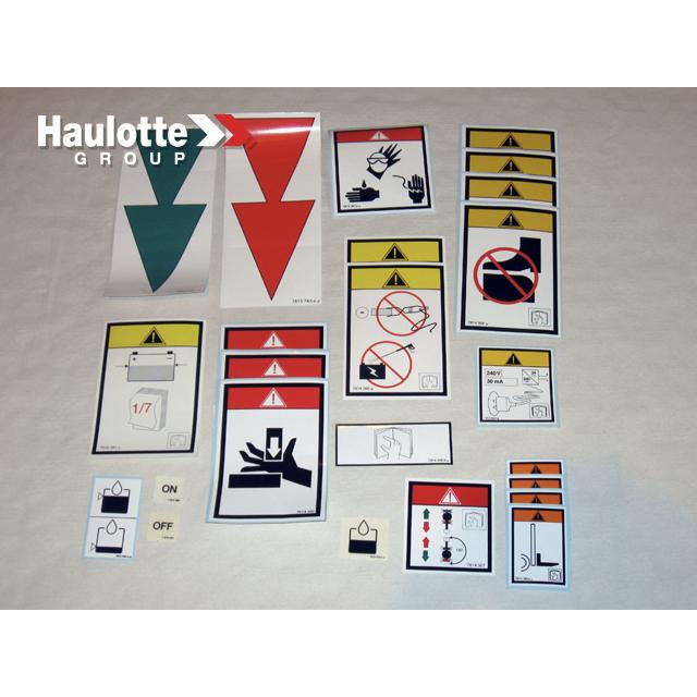 Haulotte Part # KITETIQHM8-10P - STICKERS KIT