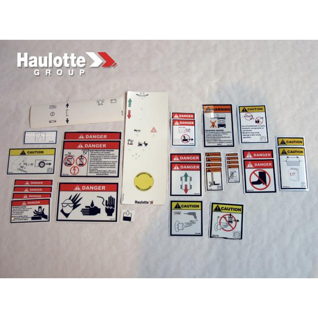 Haulotte Part # KITETIQOPTIM-US - DECAL KIT - 1930 Equip. - Entire Machine