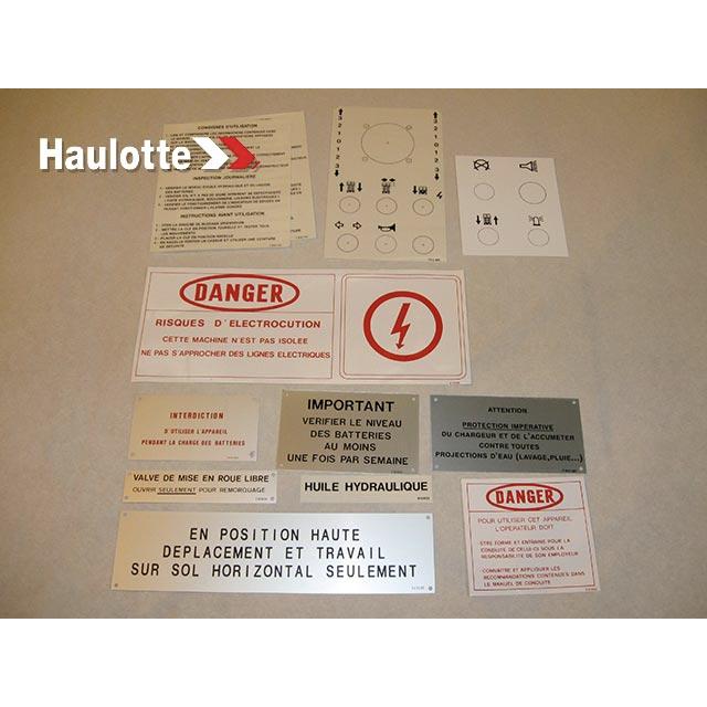 Haulotte Part # M3-10000163 - LABEL KIT