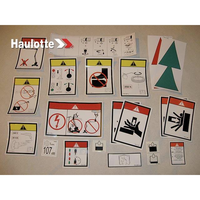 Haulotte Part # M3-10000164 - LABEL KIT
