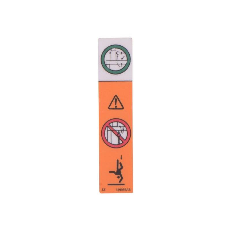 Skyjack Part # 126056 - Label. VL. Falling Hazard Pic.