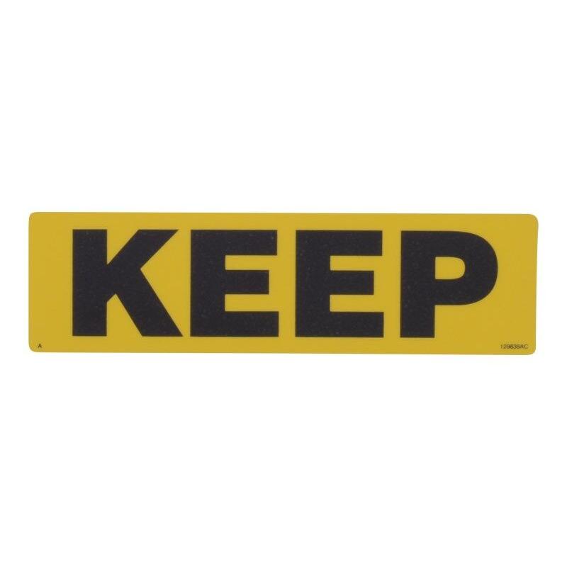 Skyjack Part # 129838 - Label. VL. Keep