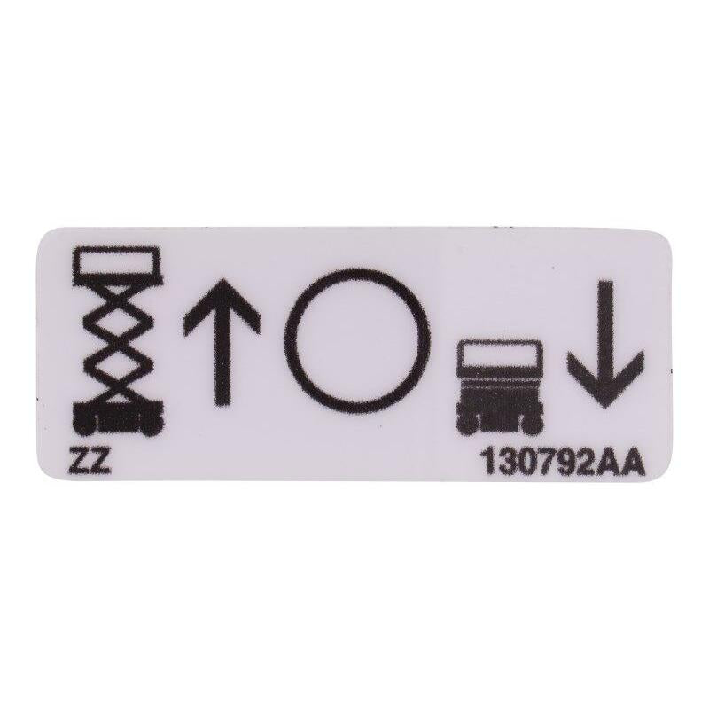 Skyjack Part # 130792 - Label. VL. Lift/Up/Off/Down Pi