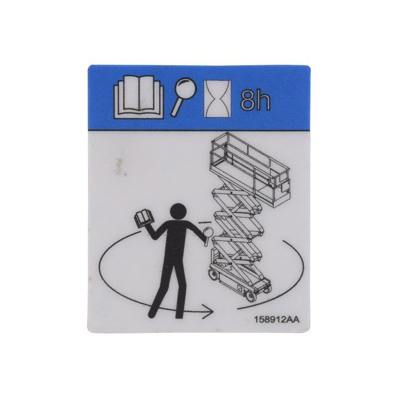 Skyjack Part # 158912 - Label. VL. Daily Maintenance C