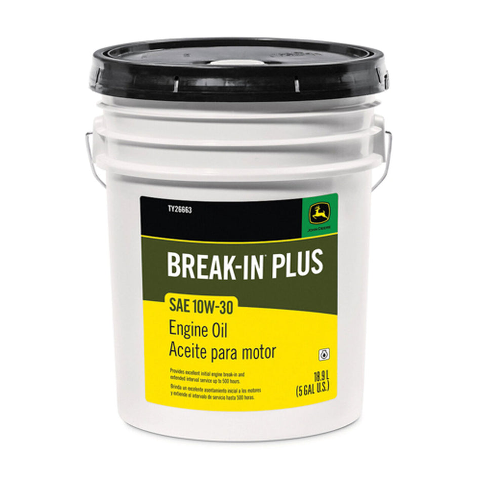 Engine Oil. Break-Inâ„?Plus. SAE 10W-30. 18.9 Liter (5 Gallon) - TY26663