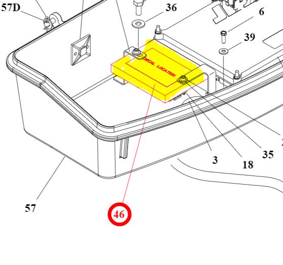 JLG Part # 1001149571 - CONTROL MODULE. BEACON